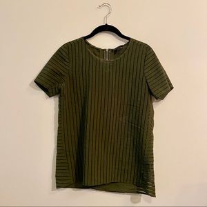 J. Crew Striped Blouse